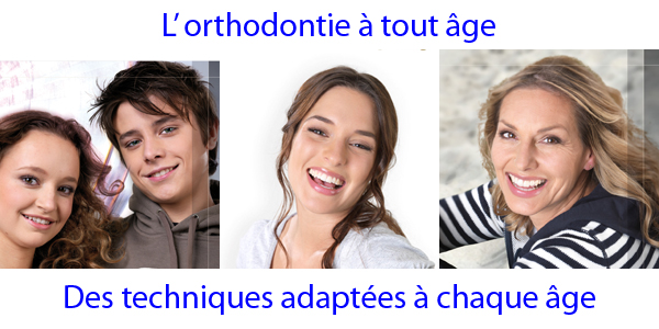 Orthodontie à tout age.Des techniques adaptées à chaque age.