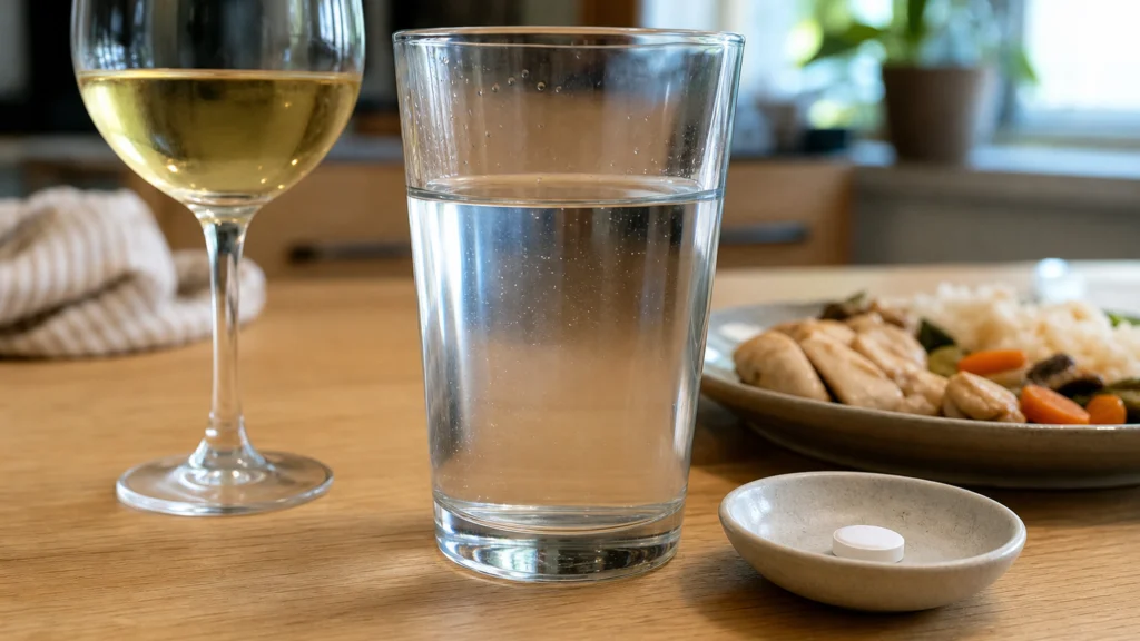 Illustration éditoriale pour l’article « Citrate de bétaïne et alcool : le point sur votre digestion »