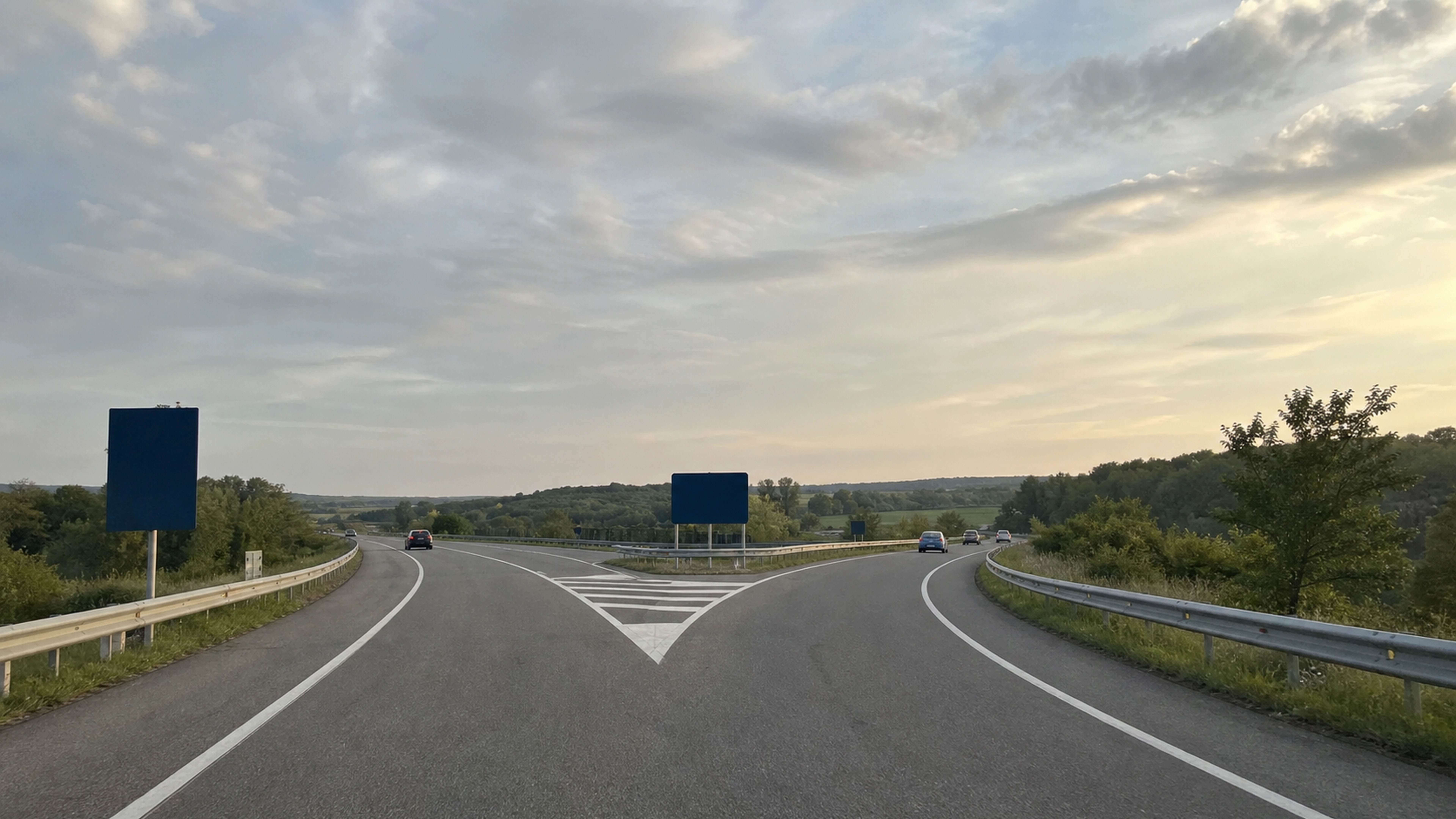 Illustration éditoriale pour l’article « Comprendre la bifurcation et la jonction d'autoroute »