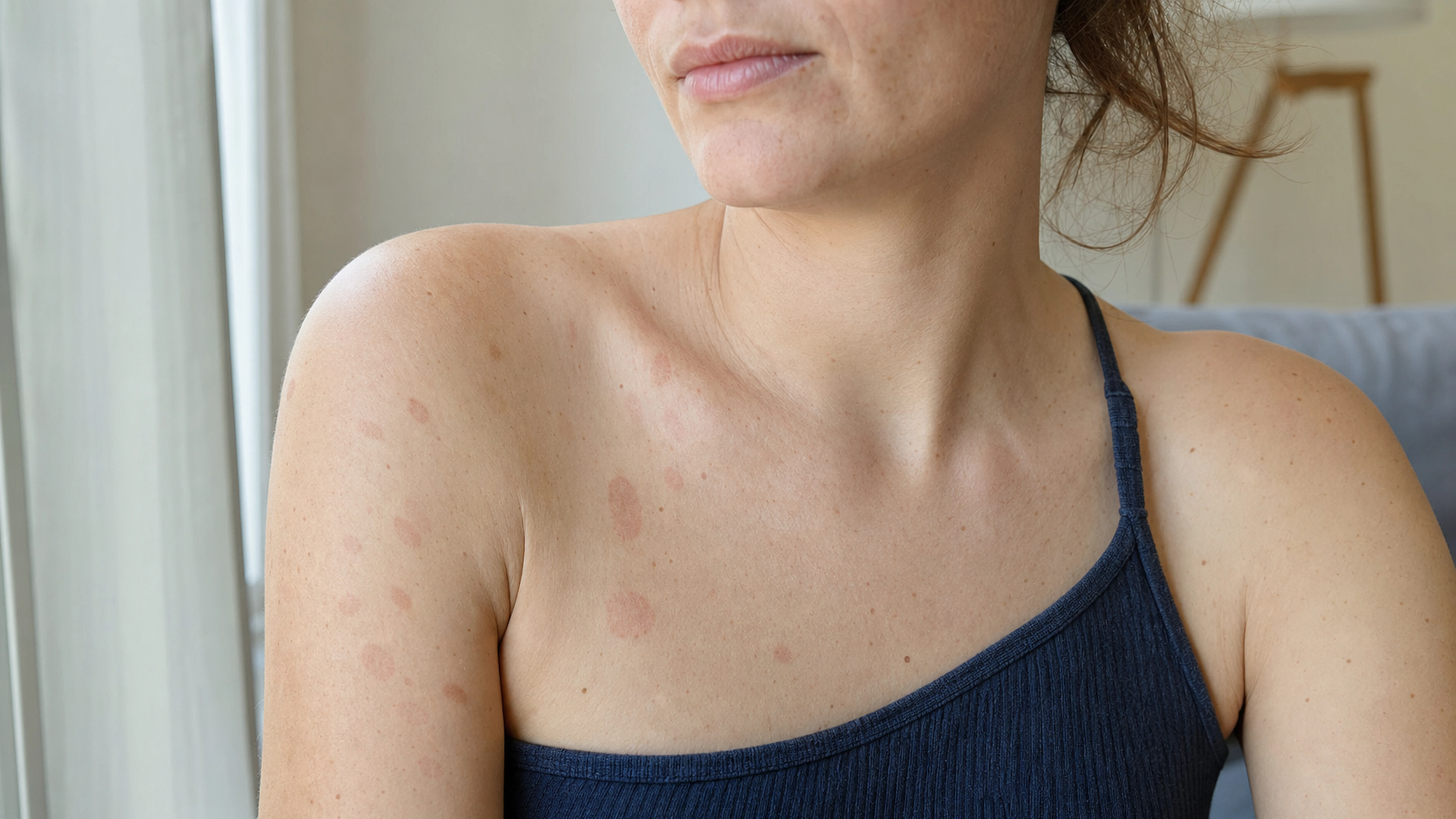 Illustration éditoriale pour l’article « Psoriasis rosé de Gibert : symptômes et causes expliqués »