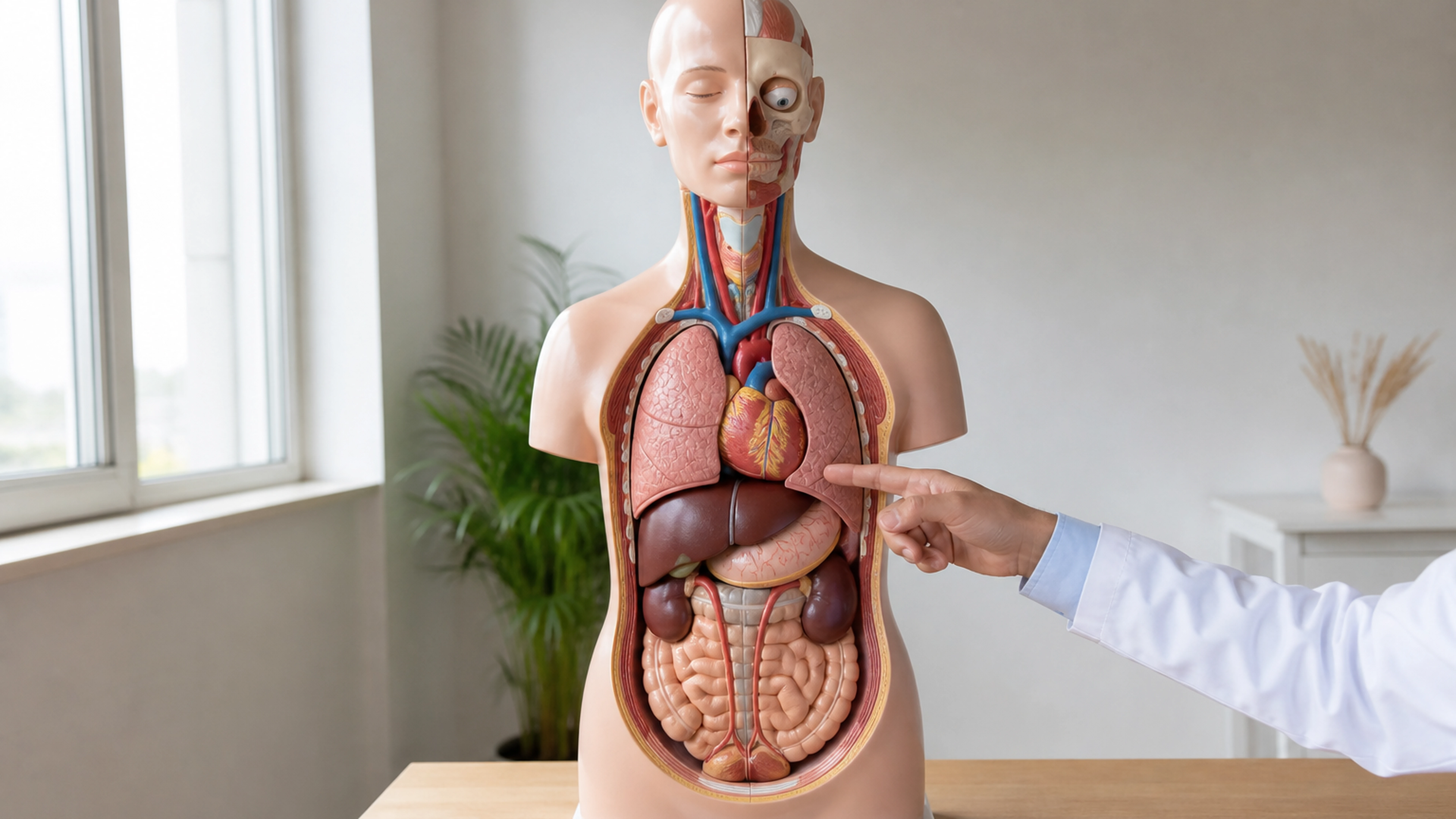 Illustration éditoriale pour l’article « Comprendre le rôle des organes vitaux du corps humain »