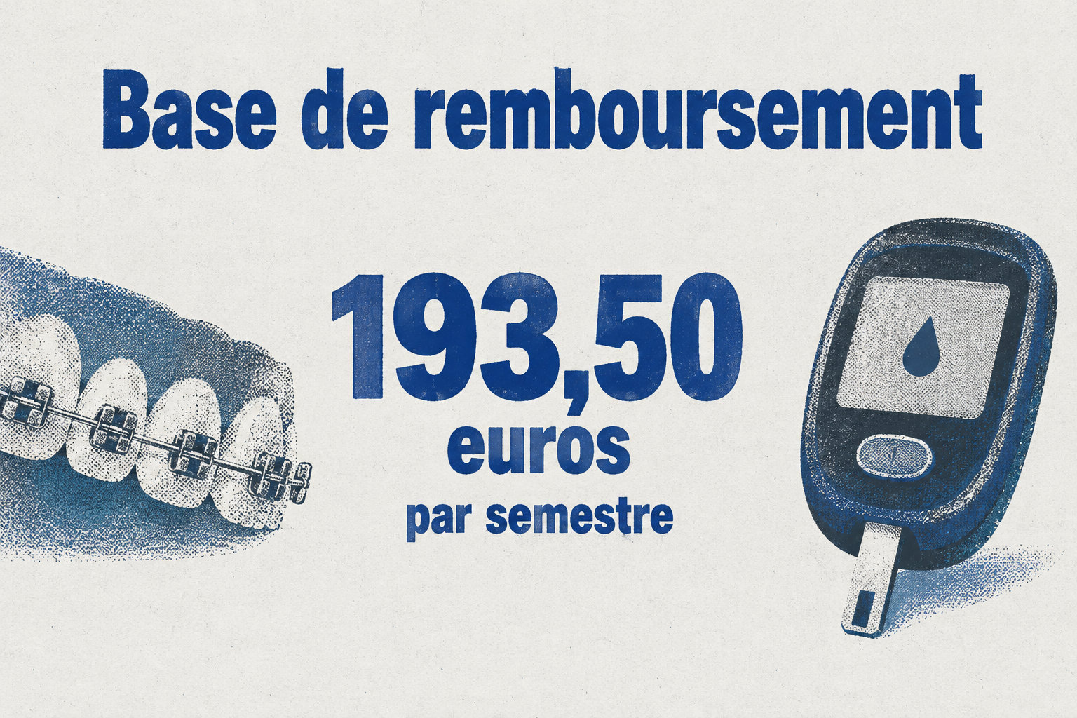La base de remboursement d’un semestre de traitement orthodontique est de 193,50 euros.